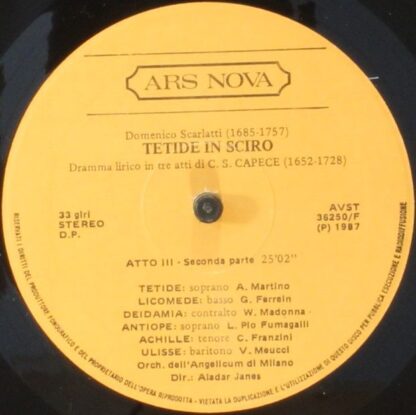 Ars Nova AVST 36250 - Domenico Scarlatti, Orchestra Dell'Angelic - Image 5