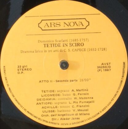 Ars Nova AVST 36250 - Domenico Scarlatti, Orchestra Dell'Angelic - Image 8