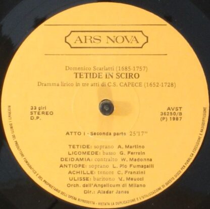 Ars Nova AVST 36250 - Domenico Scarlatti, Orchestra Dell'Angelic - Image 9