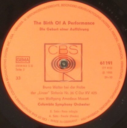 CBS S 77413 - Bruno Walter, Wolfgang Amadeus Mozart, Columbia Sy - Image 5
