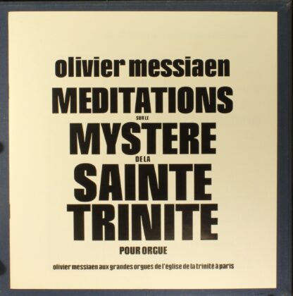 Erato STU 70750 - Olivier Messiaen - Méditations Sur Le Mystère - Image 2