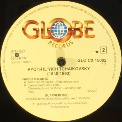 Globe GLO CX 15002 - Pyotr Ilyich Tchaikovsky, Guarneri Trio, Da - Image 4