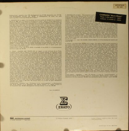 Erato STU 70553 - Gabriel Fauré, Raymond Gallois-Montbrun, Jean - Image 2