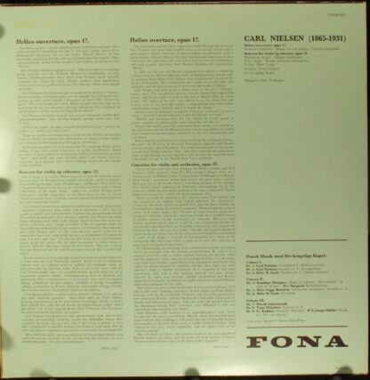 FONA S 1 - Carl Nielsen, Tibor Varga, Det Kongelige Kapel, Jerzy - Image 2