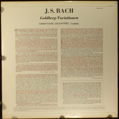Concert Hall SMS-2531 - Johann Sebastian Bach, Christiane Jaccot - Image 2