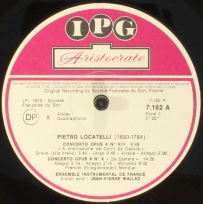 IPG 7.162 - Jean-Pierre Wallez, Ensemble Instrumental De France, - Image 5