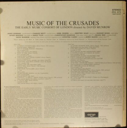 Argo ZRG 673 - The Early Music Consort Of London, David Munrow - - Image 2
