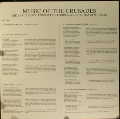 Argo ZRG 673 - The Early Music Consort Of London, David Munrow - - Image 3