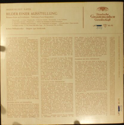 Deutsche Grammophon LP 16 061 - Modest Mussorgsky, Maurice Ravel - Image 2