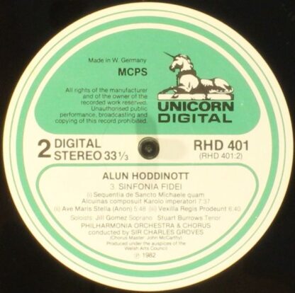 Unicorn Digital (3) RHD 401 - Alun Hoddinott, Moray Welsh, Jill - Image 4