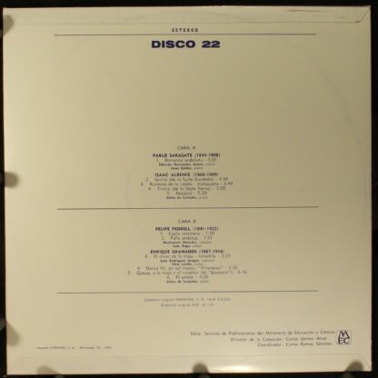 MEC Disco 22 - Various - Iniciación A La Música / Antología Sono - Image 2