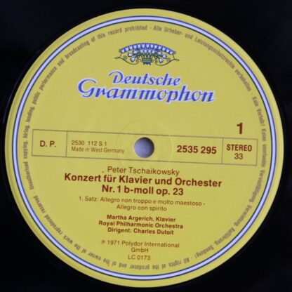Deutsche Grammophon 2535 295 - Pyotr Ilyich Tchaikovsky, Martha - Image 3