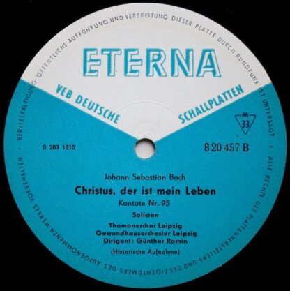 Eterna 8 20 457 - Johann Sebastian Bach, Günther Ramin - Gottes - Image 4