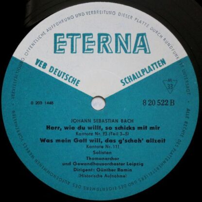 Eterna 8 20 522 - Johann Sebastian Bach, Günther Ramin - Alles N - Image 4
