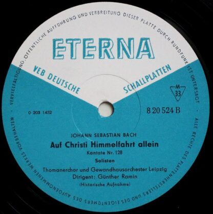 Eterna 8 20 524 - Johann Sebastian Bach, Günther Ramin - Gott Fä - Image 4