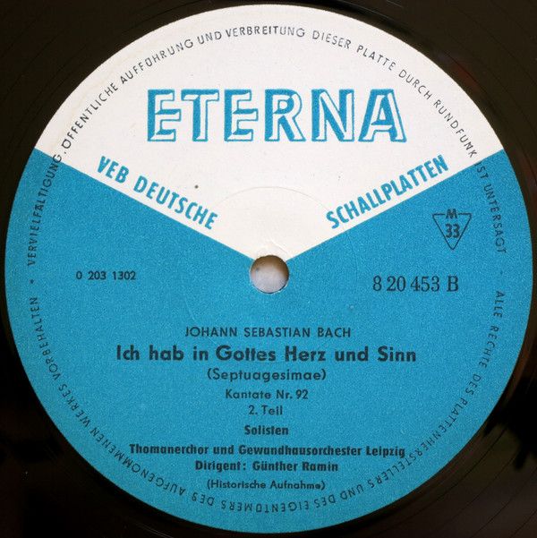 Eterna 8 20 453 - Johann Sebastian Bach, Günther Ramin - Nimm Wa - Image 4