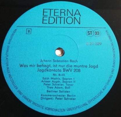 Eterna 8 27 029 - Johann Sebastian Bach, Edith Mathis, Arleen Au - Image 4