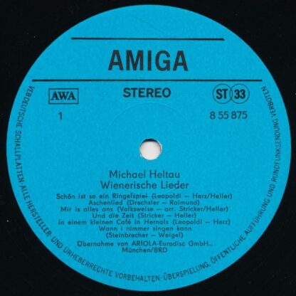 Amiga 8 55 875 - Michael Heltau - Wienerische Lieder - Image 3