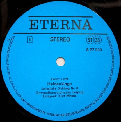 Eterna 8 27 546 - Franz Liszt, Gewandhausorchester Leipzig, Kurt - Image 3