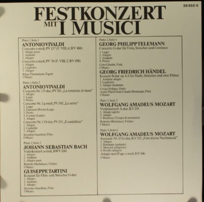 Philips 29 652-1 - I Musici - Festkonzert Mit I Musici - Image 3