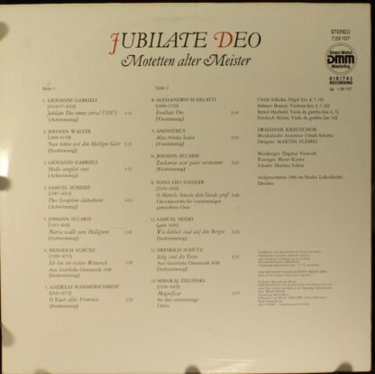 Eterna 7 29 107 - Dresdner Kreuzchor, Martin Flämig - Jubilate D - Image 2