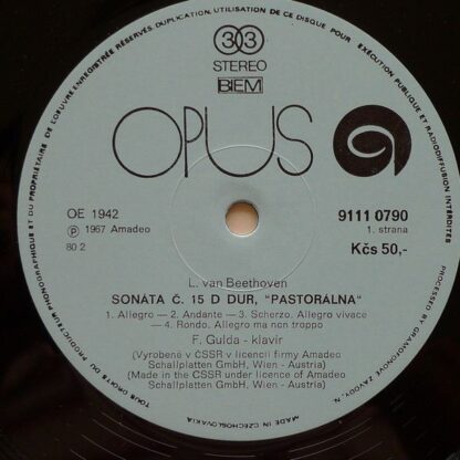 Opus 9111 0790 - Ludwig van Beethoven, Friedrich Gulda - Beethov - Image 3