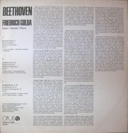Opus 9111 0609 - Ludwig van Beethoven, Friedrich Gulda - Beethov - Image 2