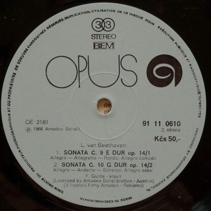 Opus 9111 0610 - Ludwig van Beethoven, Friedrich Gulda - Beethov - Image 4