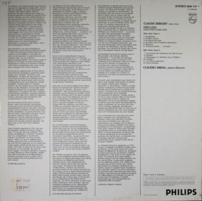 Philips 9500 747 - Claude Debussy, Claudio Arrau - Préludes Volu - Image 2