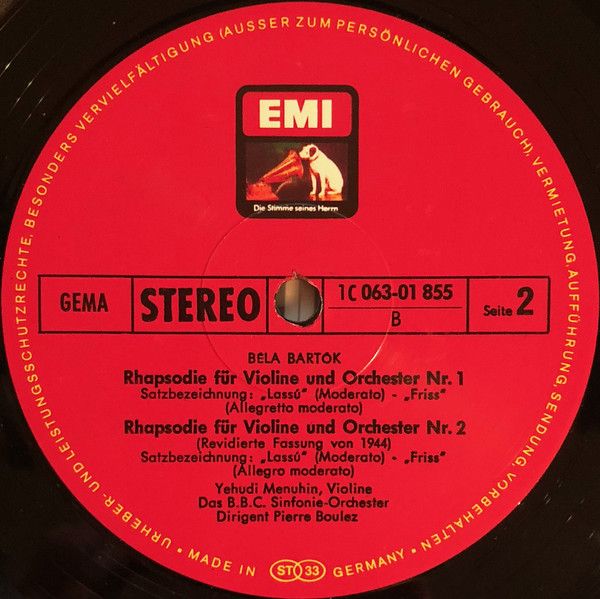 Die Stimme Seines Herrn 1C 063-01 855 - Alban Berg, Béla Bartók, - Image 4