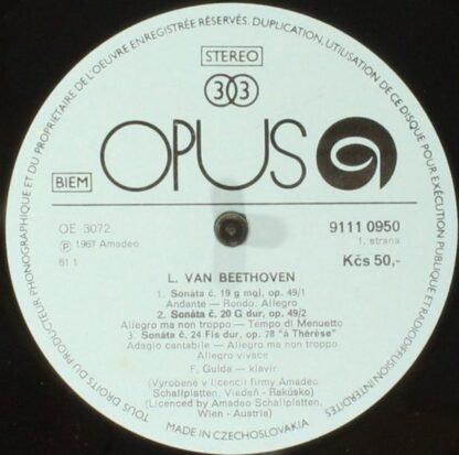 Opus 9111 0950 - Ludwig van Beethoven, Friedrich Gulda - 6 - Image 3