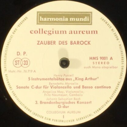 Harmonia Mundi HMS 9001 - Collegium Aureum - Zauber Des Barock - Image 3
