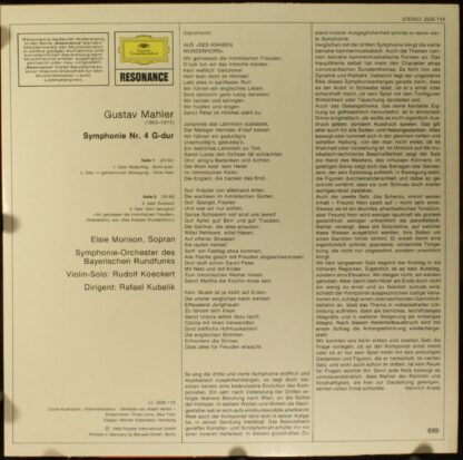 Deutsche Grammophon 2535 119 - Gustav Mahler, Rafael Kubelik, Sy - Image 2
