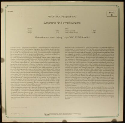 Telefunken 6.41177 - Anton Bruckner, Gewandhausorchester Leipzig - Image 2