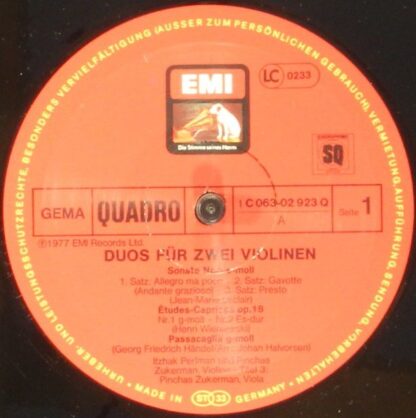 Die Stimme Seines Herrn 1 C 063-02 923 Q - Itzhak Perlman, Pinch - Image 4