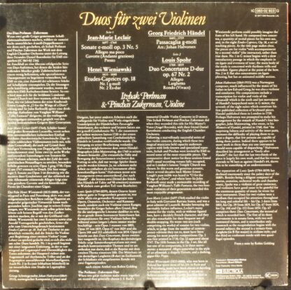 Die Stimme Seines Herrn 1 C 063-02 923 Q - Itzhak Perlman, Pinch - Image 2