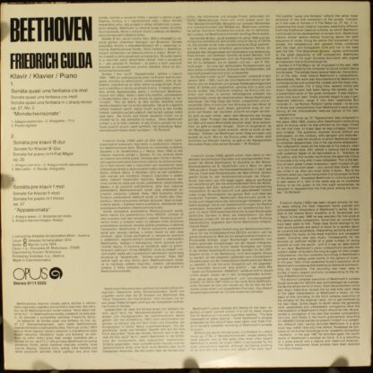 Opus 9111 0325 - Ludwig van Beethoven, Friedrich Gulda - Beethov - Image 2