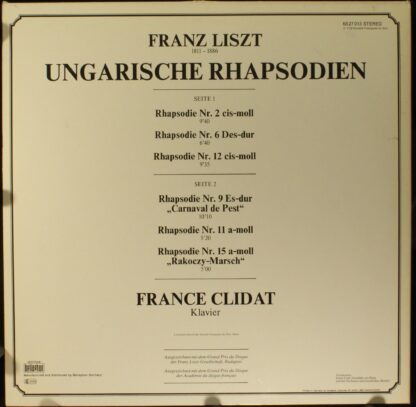 Aristocrate (2) 68 27 013 - Franz Liszt, France Clidat - Ungaris - Image 2
