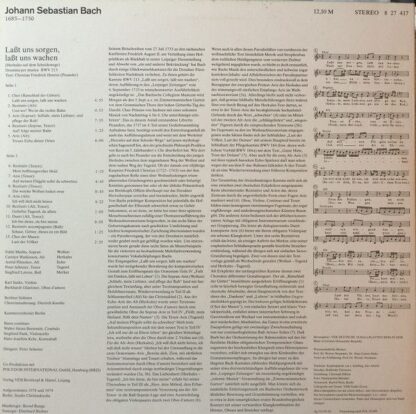 Eterna 8 27 417 - Johann Sebastian Bach, Edith Mathis, Carolyn W - Image 2