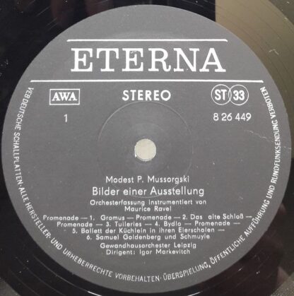 Eterna 8 26 449 - Modest Mussorgsky, Gewandhausorchester Leipzig - Image 3