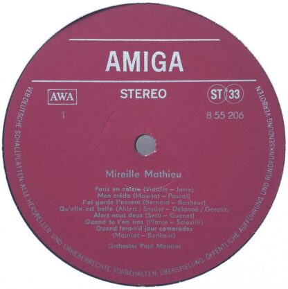 Amiga 8 55 206 - Mireille Mathieu - Mireille Mathieu - Image 3