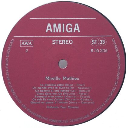 Amiga 8 55 206 - Mireille Mathieu - Mireille Mathieu - Image 4