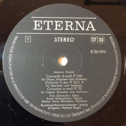 Eterna 8 26 096 - Antonio Vivaldi, Rundfunk-Kammerorchester Leip - Image 2