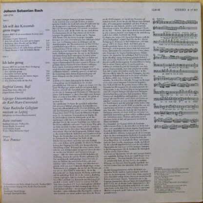 Eterna 8 27 827 - Johann Sebastian Bach, Neues Bachisches Colleg - Image 2