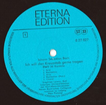 Eterna 8 27 827 - Johann Sebastian Bach, Neues Bachisches Colleg - Image 3