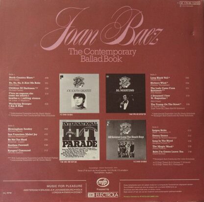 Music For Pleasure 1M 176-96 152/53 - Joan Baez - The Contempora - Image 2