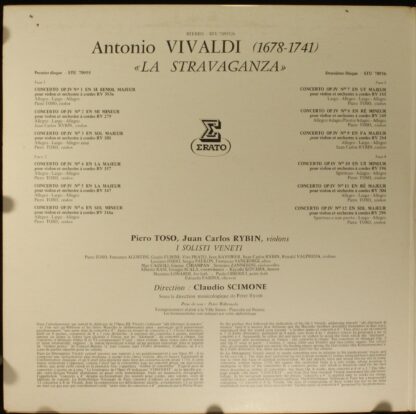 Erato STU 70955/6 - Antonio Vivaldi, I Solisti Veneti, Claudio S - Image 4