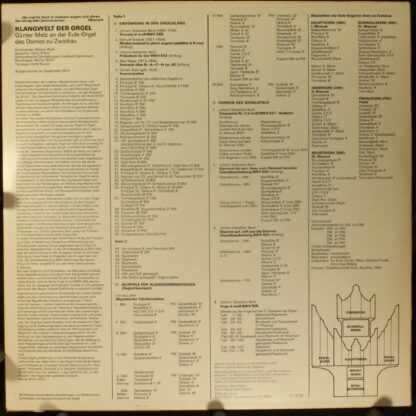 Eterna 8 26 804 - Günter Metz - Klangwelt Der Orgel - Image 2