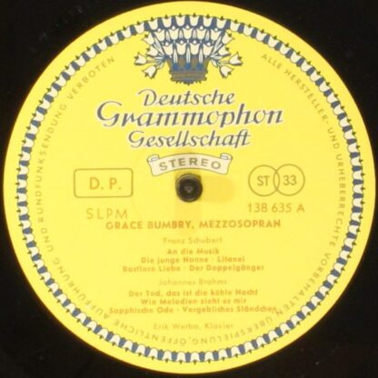 Deutsche Grammophon 138 635 - Grace Bumbry, Erik Werba - Grace B - Image 3