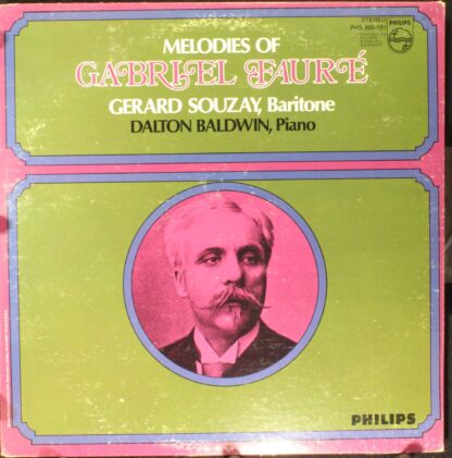 Philips PHS900-191 - Gérard Souzay, Dalton Baldwin - Melodies of
